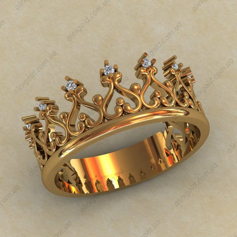 Кольцо в форме короны