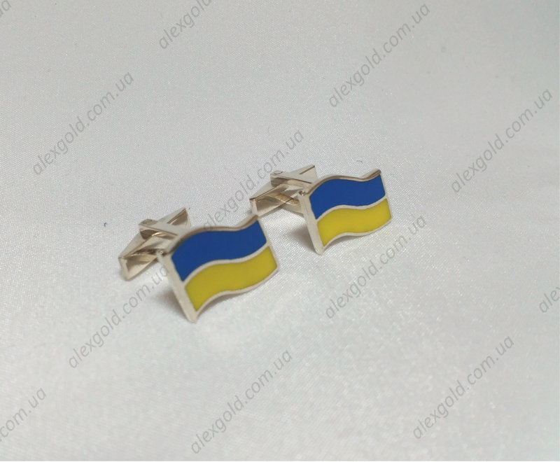 Запонки флаг Украины