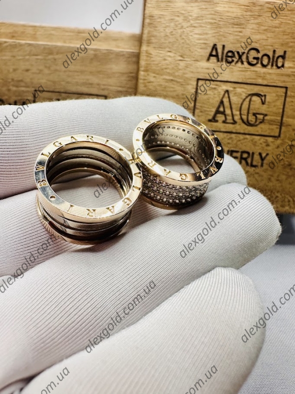Парні кільця широкі обручки золоті Bulgari Парні кільця широкі обручки золоті Bulgari