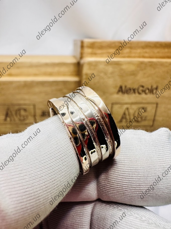 Парні кільця широкі обручки золоті Bulgari Парні кільця широкі обручки золоті Bulgari