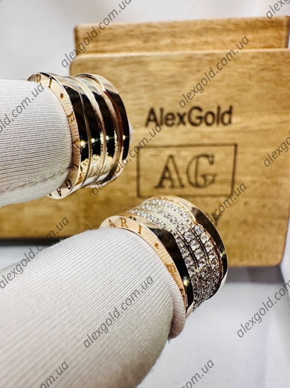 Парні кільця широкі обручки золоті Bulgari Парні кільця широкі обручки золоті Bulgari