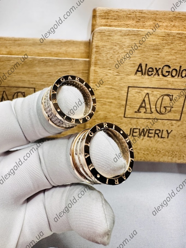 Парні кільця широкі обручки золоті Bulgari Парні кільця широкі обручки золоті Bulgari