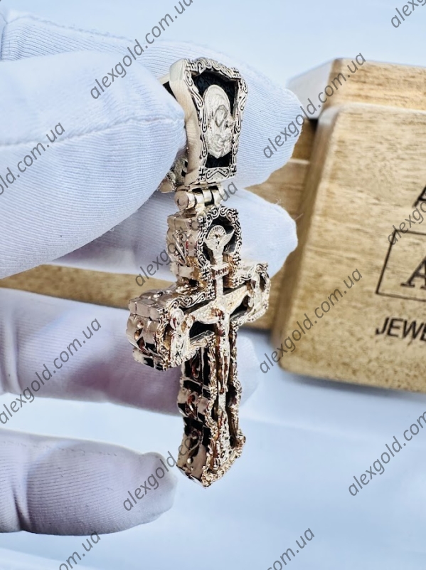 Хрест золото на дереві ебен Хрест золото на дереві ебен