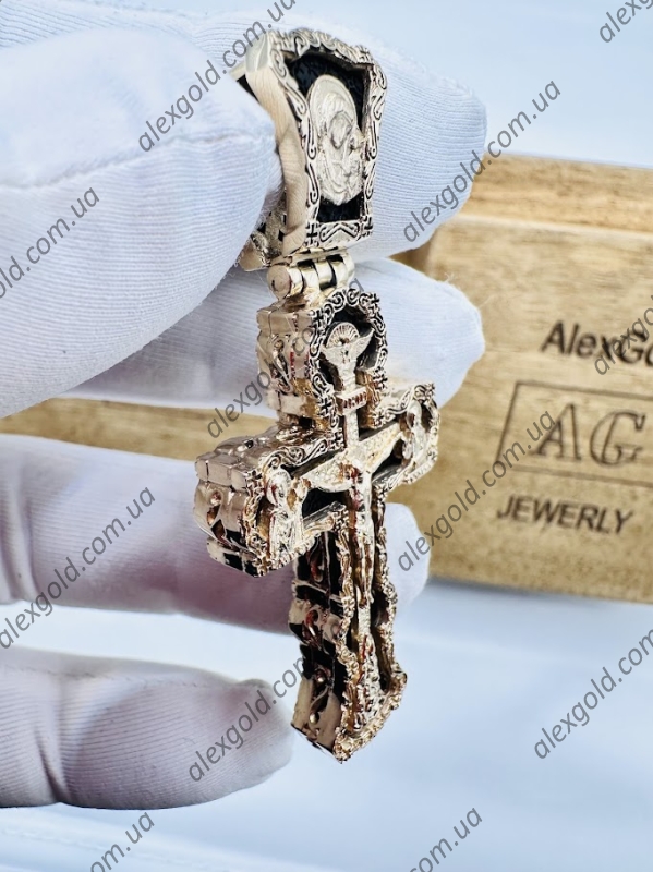 Хрест золото на дереві ебен Хрест золото на дереві ебен