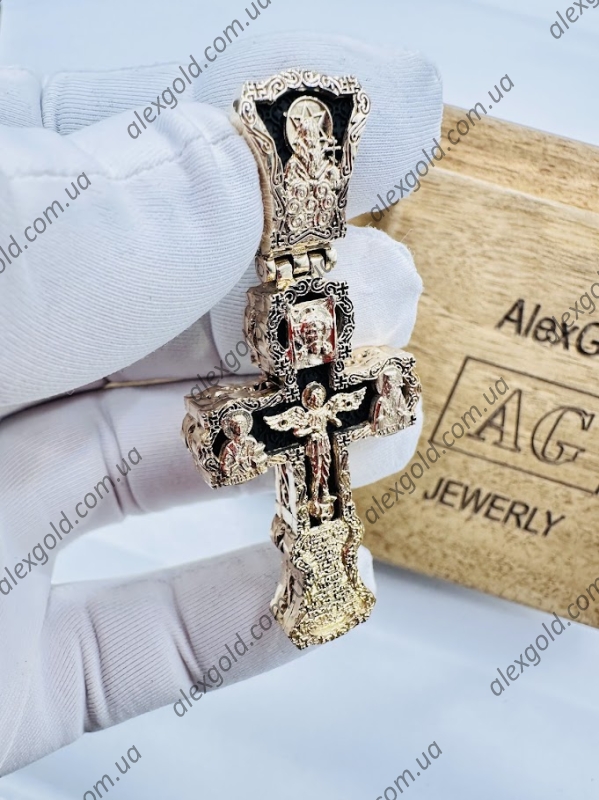 Хрест золото на дереві ебен Хрест золото на дереві ебен