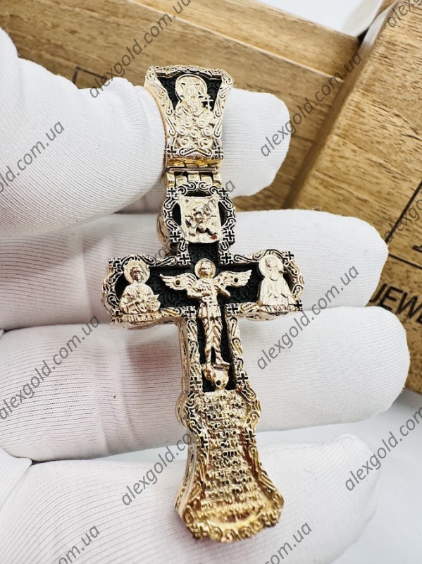 Хрест золото на дереві ебен Хрест золото на дереві ебен