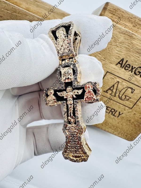 Хрест золото на дереві ебен Хрест золото на дереві ебен