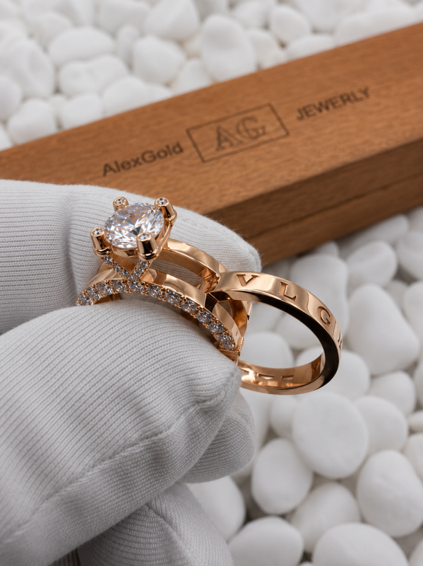 Жіноча каблучка BVLGARI трансформер